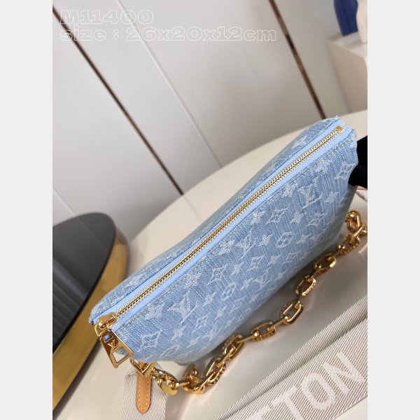 Coussin Designer Louis Vuitton High Monogram Denim M24564 Handbags