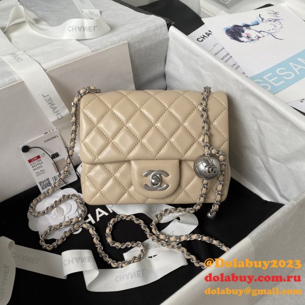 AAA+ CC CF mini classical AS1786 SILVER BALL bag