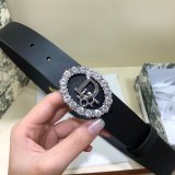 Wholesale Christian Dior AAA Belts 30mm Black Duplicate