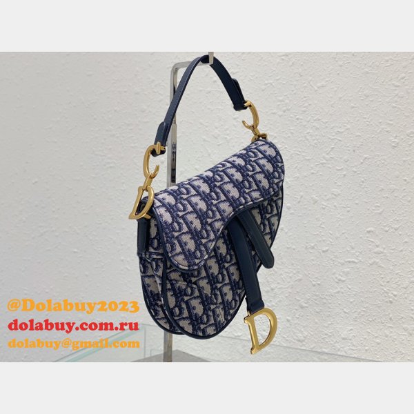 Our Christian Dior Wholesale Copy Saddle 19.5/25.5Cm Bags with Long strap