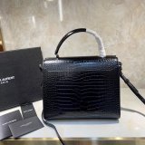 High Quality Perfect YSL 578000 Cassandra Top Handle Black Bags