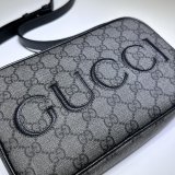 High Fashion Gucci 768391 Shoulder Grey and Black High Quality bag Bag