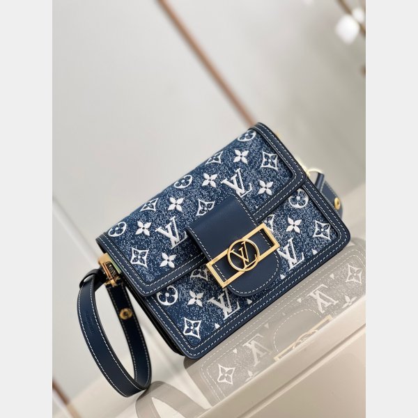 Designer Best Louis Vuittons Dauphine M59716 Bag Denim Blue 2022