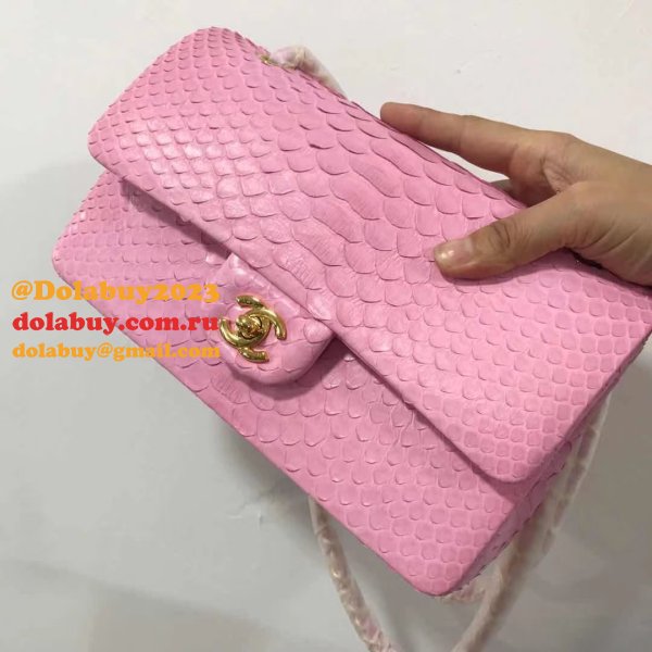 Luxury Perfect CC flap handbag snake skin 25.5cm