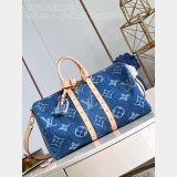 Inspired AAA M24315 Keepall Bandoulière 45 Blue 7 Star Louis Vuitton Fake Bag