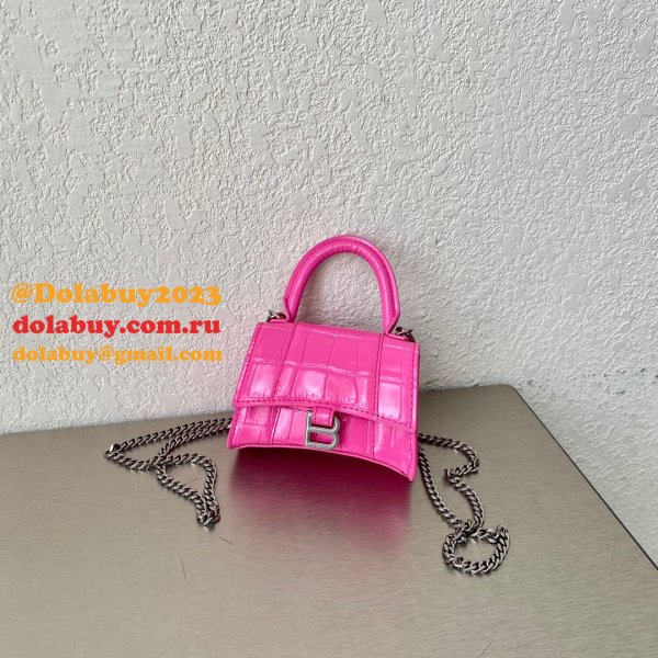 Every Designer Balenciaga Fake High Quality bag Mini Chain 12CM Hourglass Bag