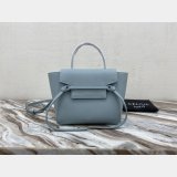 Celine Duplicate Grained Calfskin Nano Belt Bag Blue