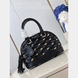 Fake M83019 Nano Alma Malletage High Copy Louis Vuitton Black Bag