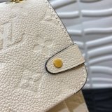 High Quality Louis Vuitton Monogram Empreinte Leather Vavin PM M43931 White Bag Wholesale