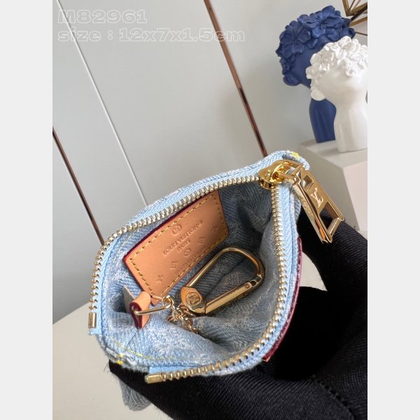 Key Pouch Monogram Denim M82961 7 Star Louis Vuitton Copy Bag