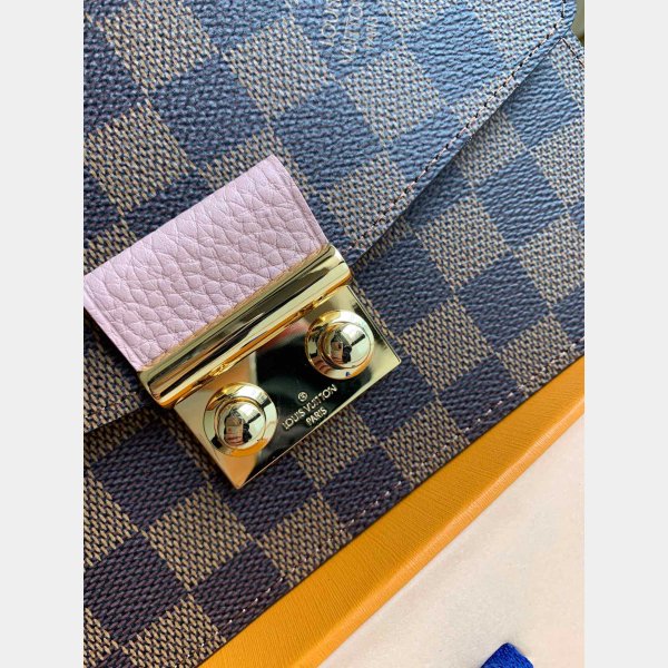 Louis Vuitton N60287 Fake Croisette Chain Wallet Magnolia Pink