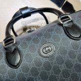 UKs Gucci 696014 Duffle Interlocking G GG Supreme Bag