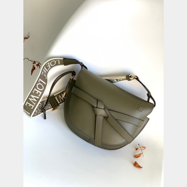 High Quality bag 1:1 Wholesale Mirror LOEWE GATE HADNBAG 25MM