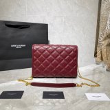 Duplicates Saint Laurent Becky Large chain bag in quilted lambskin