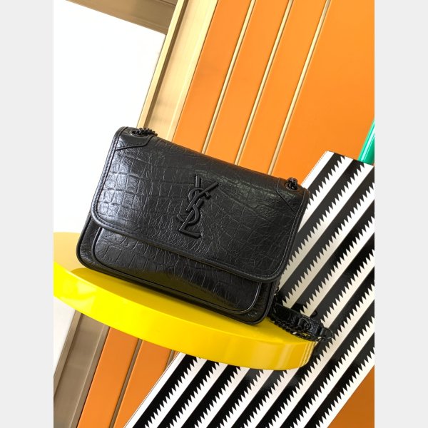 AAA+ YSL CROCO VEIN NIKi BAG 533037 22/28cm