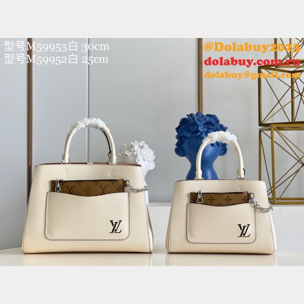 Wholesales Louis Vuitton Buy Marelle Tote MM Epi Leather M59953/M59952 Bag