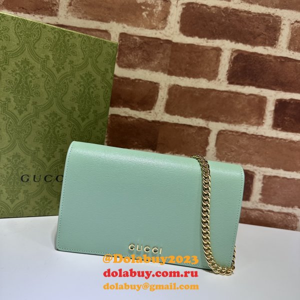 Chain Wallet Inspired Gucci Script 772643 7 Star Bag