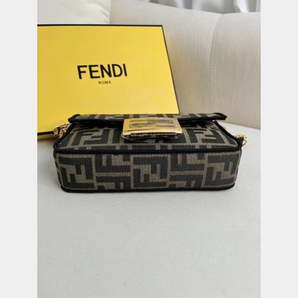 UK FENDI Iconic Baguette FF logo Luxury HANDBAG