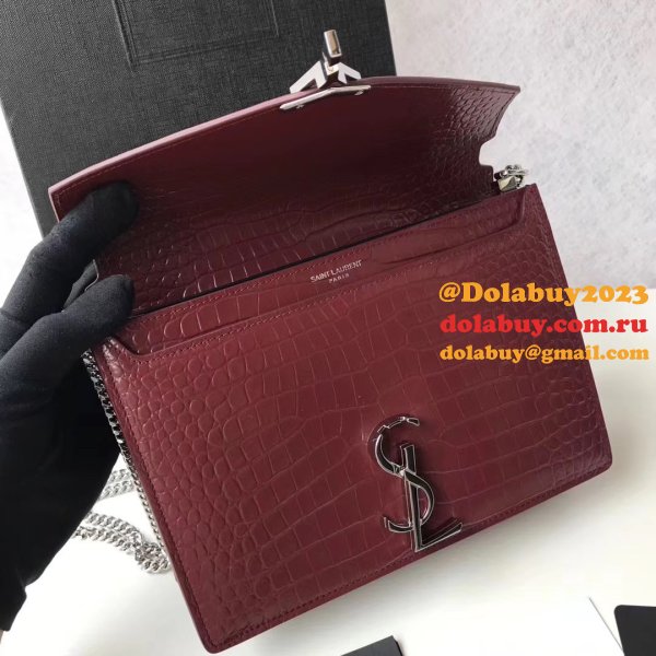 Saint Laurent AAA+ High Quality bags Shoulder 377057 Black/Red Bags