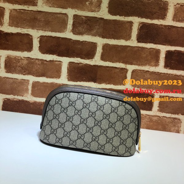 7 Star Gucci Ophidia 625551 Cosmetic Case 7 Star GG Supreme Canvas