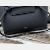 Wholesale Celine Leather Nano Belt Bag in Black