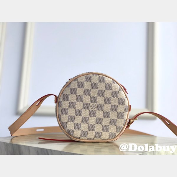 Louis Vuitton Damier Azur Boite Chapeau Souple PM N40333 Fake