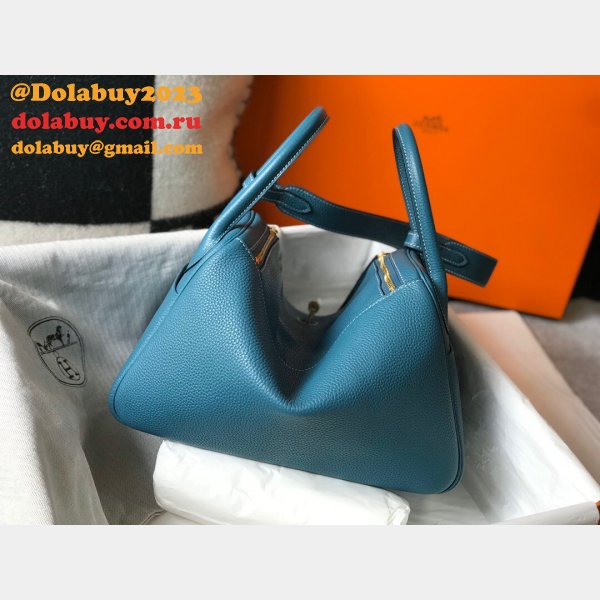 Hermes AAA+ Blue Lindy 26cm Bags Sale Outlet Online