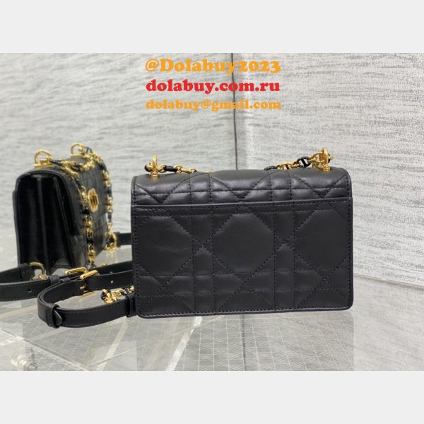 Knockoff 9277 Christian Dior 1:1 Mirror Knockoff Caro Black Bag