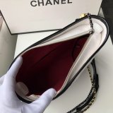 Knockoff CC Gabrielle hobo bag 28cm Black White