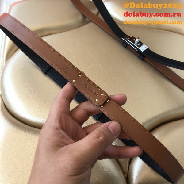 Inspired hottest selling hermes kelly thin belt 17mm