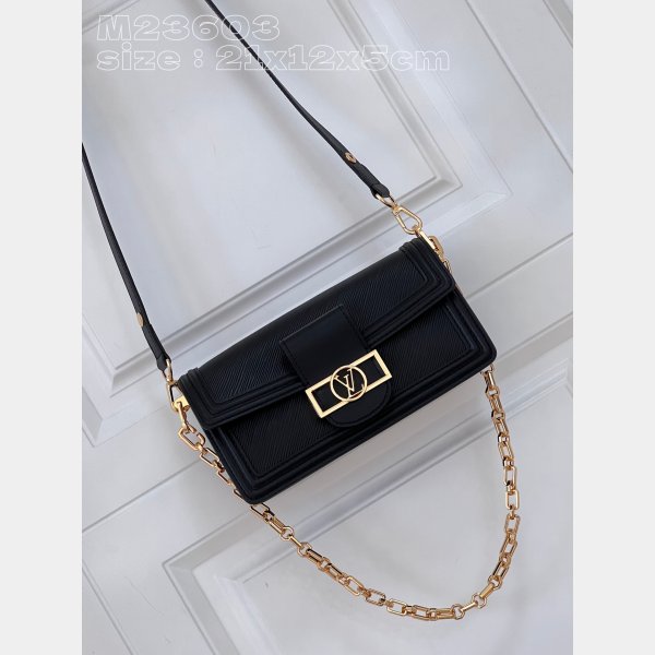 Dauphine East West Epi Shop Black M23603 Louis Vuitton 1:1 Mirror Handbags