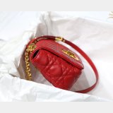 Perfect Dior Caro High Quality Red Bag