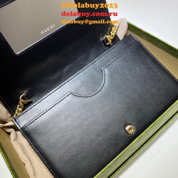 Gucci Our Best Designer 723787 GG Matelassé Chain Wallet