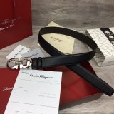 Ferragamo Belts Perfect High Quality Perfect 35 mm Black