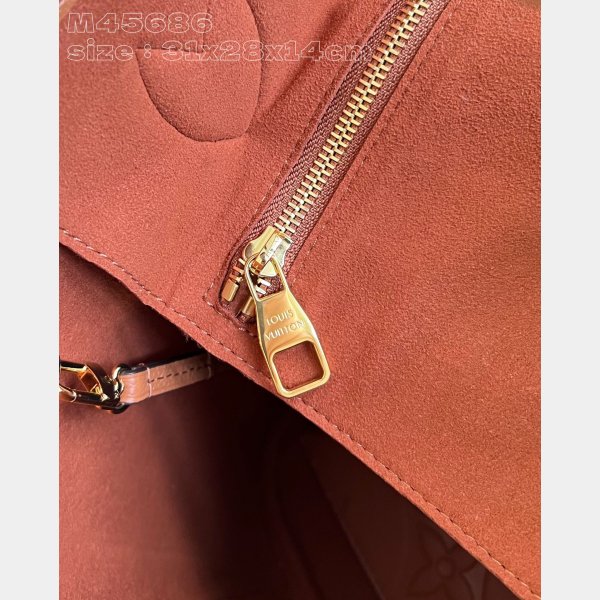 Louis Vuitton Wholesale Neverfull Cognac M12605 Luxury Bag