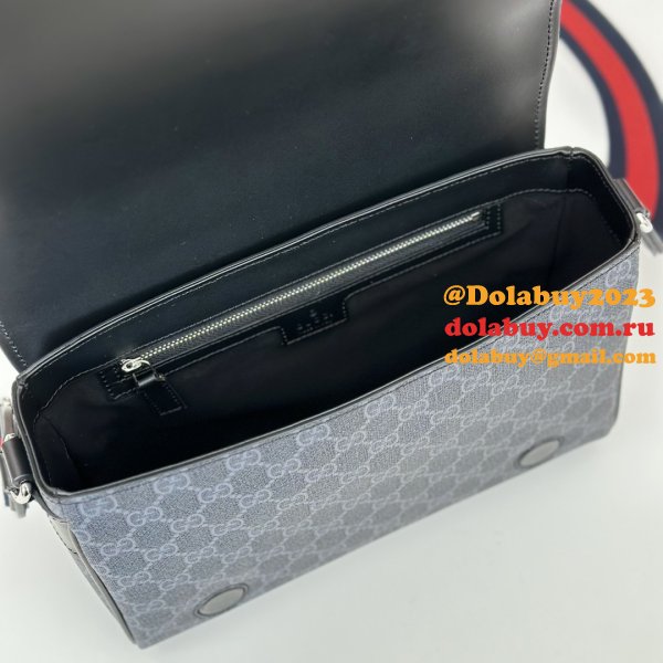 Gucci Fakes 792124 GG Supreme Crossbody Ophidia Men Bag