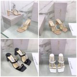 Top Designer Flat Sandals Jimmy Choo Heel 7 cm High Designer Shoes