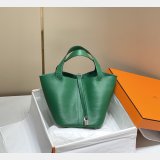 Designer Hermes Picotin Bags 18/22CM Silver Copy Best Online