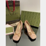 Pump Patent Heels Ballet Flat Horsebit Fashion Gucci Shoes