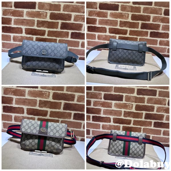 Ophidia GG Perfect Gucci 752597 Belt Ebony Supreme Fake Bag