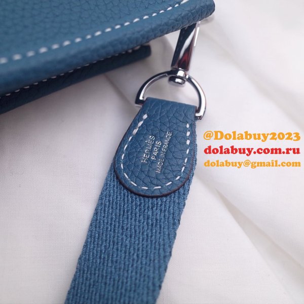 Cheap High Quality Copy Hermes Evelyne For Blue Sale