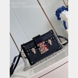 Petite Malle H27 M11324 Black Inspired Louis Vuitton AAA+ Bag