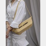 Knockoff SAINT LAURENT Raffia woven Crossbody bag 667490