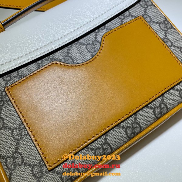 High Quality Gucci Designer 658487 Padlock mini bag in GG Supreme canvas