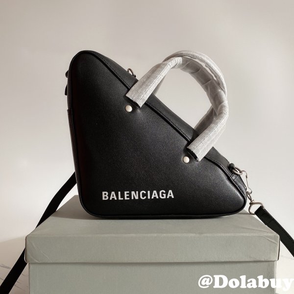 High Quality bag Balenciaga shoulder Triangle Black bag