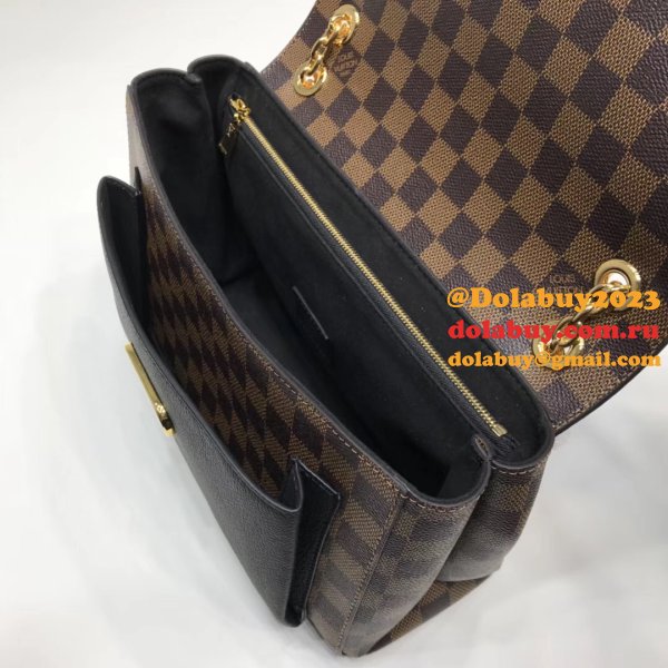 Louis Vuitton Designer Vavin PM Damier Ebene N40113 Browns