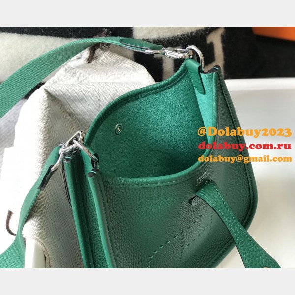 Hermes Evelyne Green Quality AAA+ Top Quality Handbags