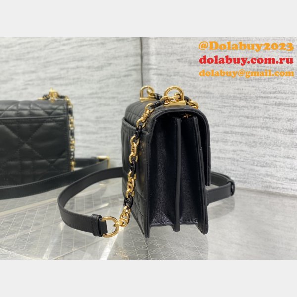 Knockoff 9277 Christian Dior 1:1 Mirror Knockoff Caro Black Bag