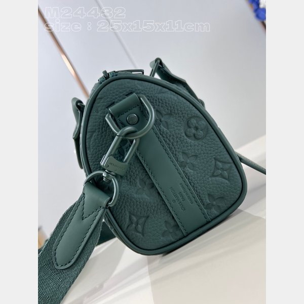 Green Shop Louis Vuitton Replcia Keepall Bandoulière 25 Taurillon Men M24432 Perfect