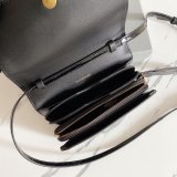 Replica balenciaga shoulder black crocodile embossed box bag